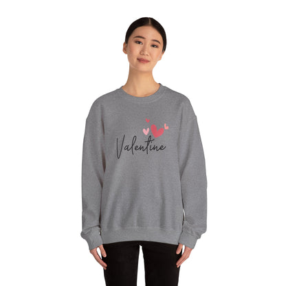 Valentine's Day Crewneck Sweatshirt, Love Sweatshirt, Valentine's Gift for Him/Her, Cozy Casual Wear, Heart Sweatshirt, Unisex Sweatshirt,