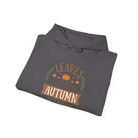 Autumn Leaves Falling Unisex Hoodie, Fall Season Sweatshirt, Cozy Hooded Jumper, Nature Lover Gift, Warm Pullover, Fall Clothing