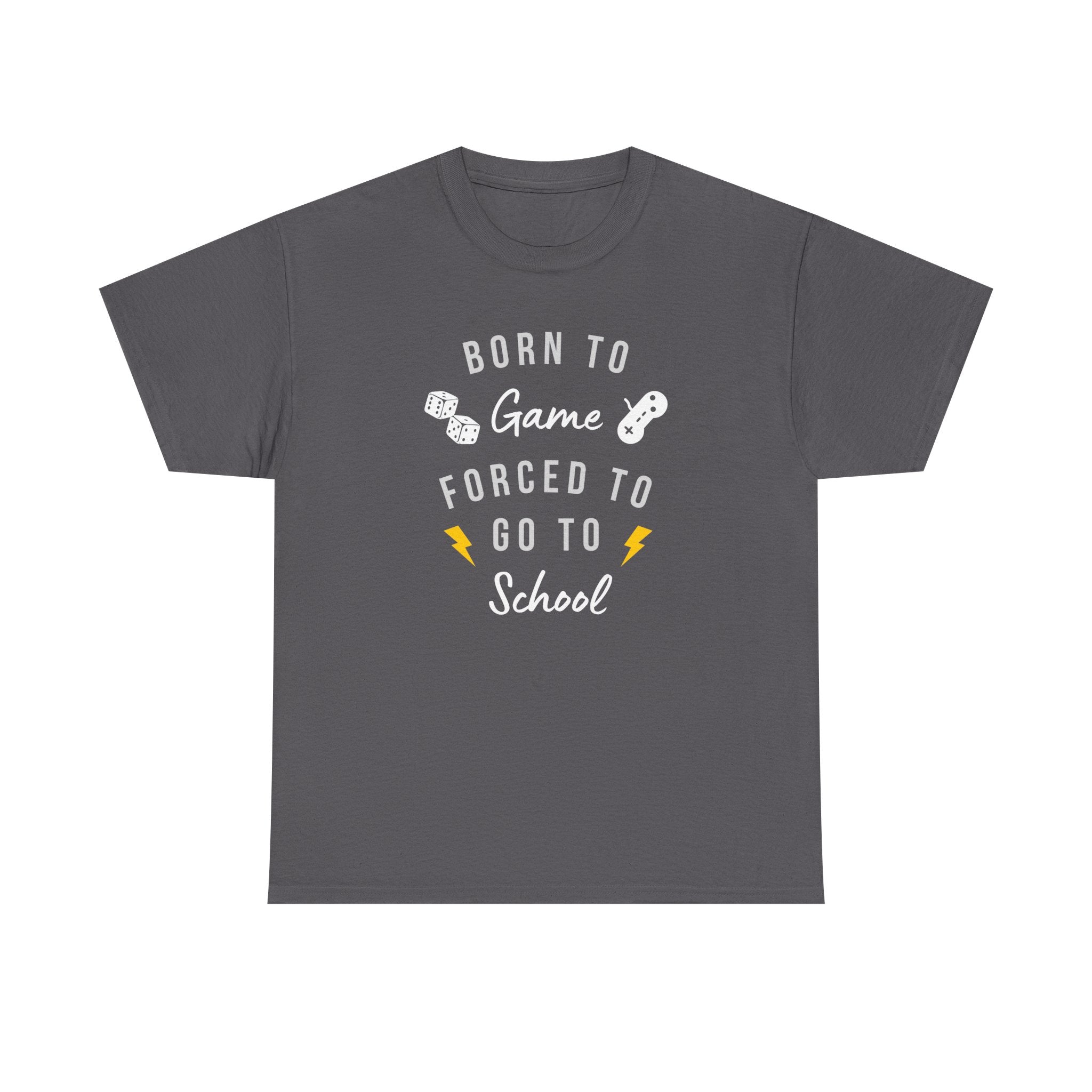 Born to Game Unisex Tee, Gamer T-Shirt, Fun School Shirt, Casual Cotton Tee