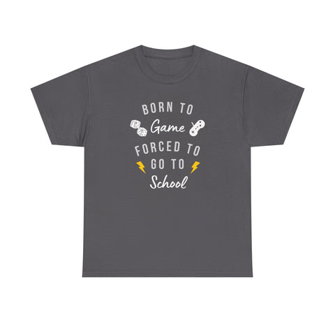 Born to Game Unisex Tee, Gamer T-Shirt, Fun School Shirt, Casual Cotton Tee