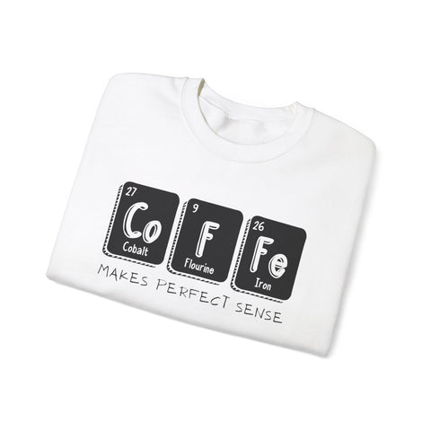 Coffee Elements Crewneck Sweatshirt - Cozy Coffee Lover Gift, Science Pullover, Unisex Casual Apparel, Coffee Gift idea, Coffee Theme