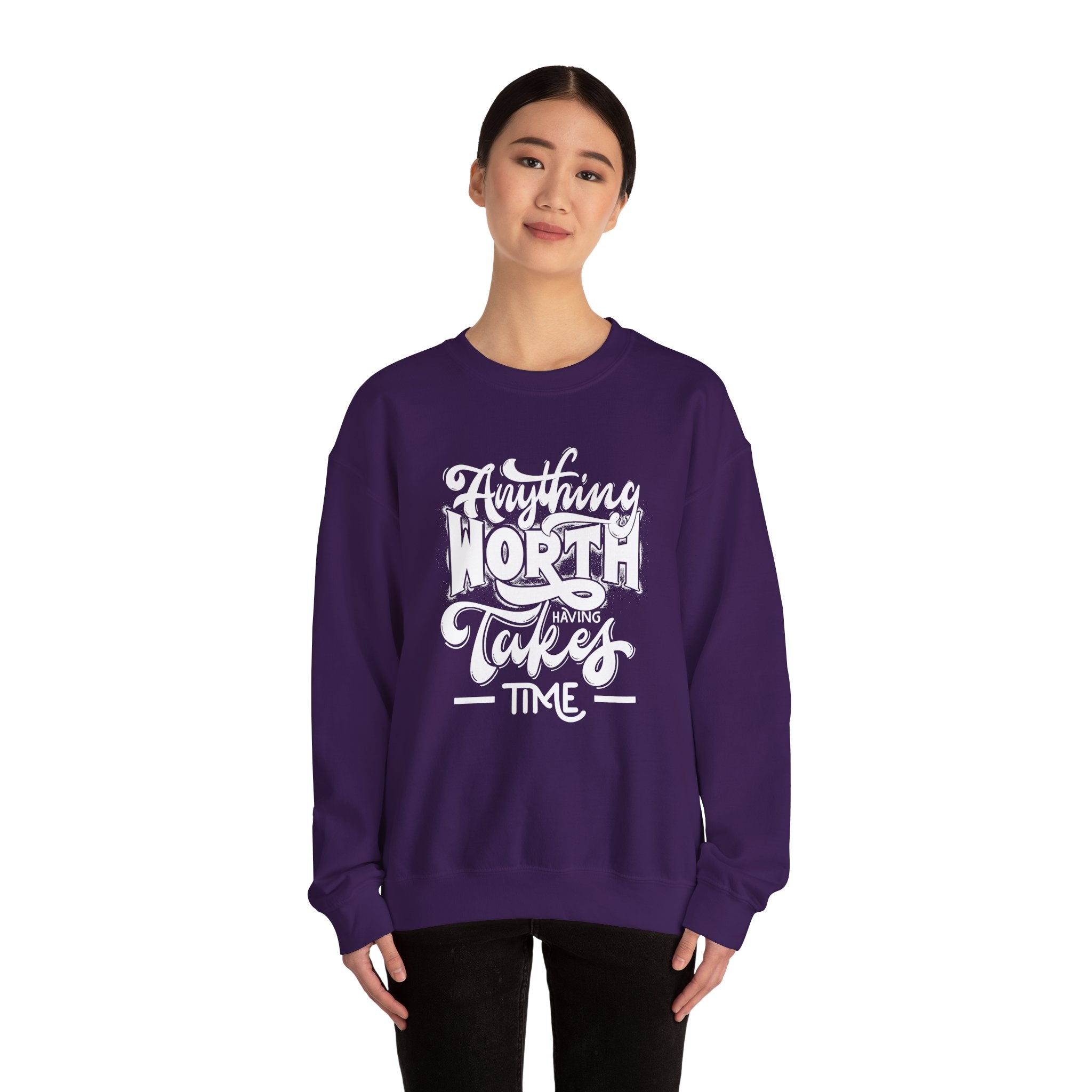 Inspirational Quote Sweatshirt - Cozy Motivational Apparel, Gift for Friends, Chill Days, Heavy Blend Crewneck