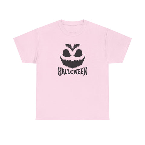 Halloween Unisex Heavy Cotton Tee | Spooky Graphic T-Shirt for Fall