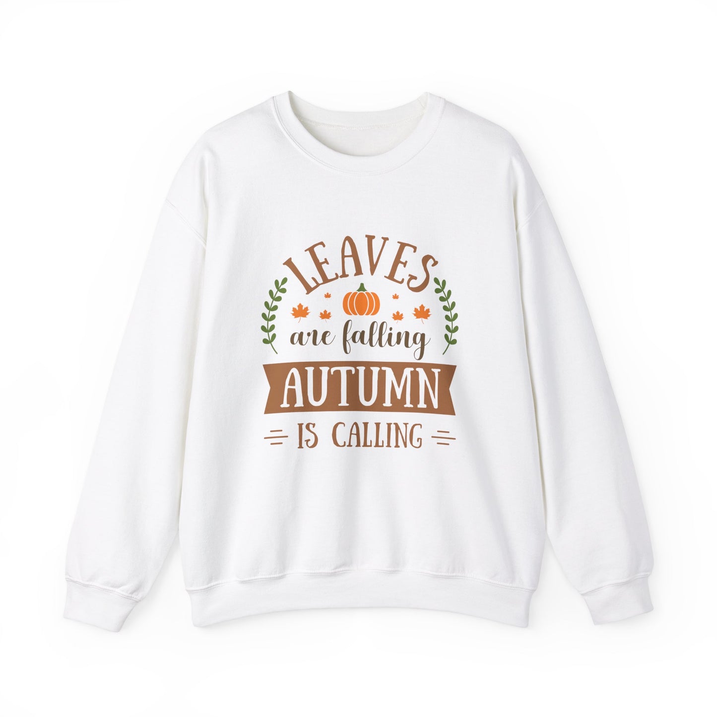 Autumn Leaves Sweatshirt | Cozy Fall Crewneck | Unisex Pullover | Perfect for Thanksgiving, Gift for Nature Lovers, Casual Fall Apparel