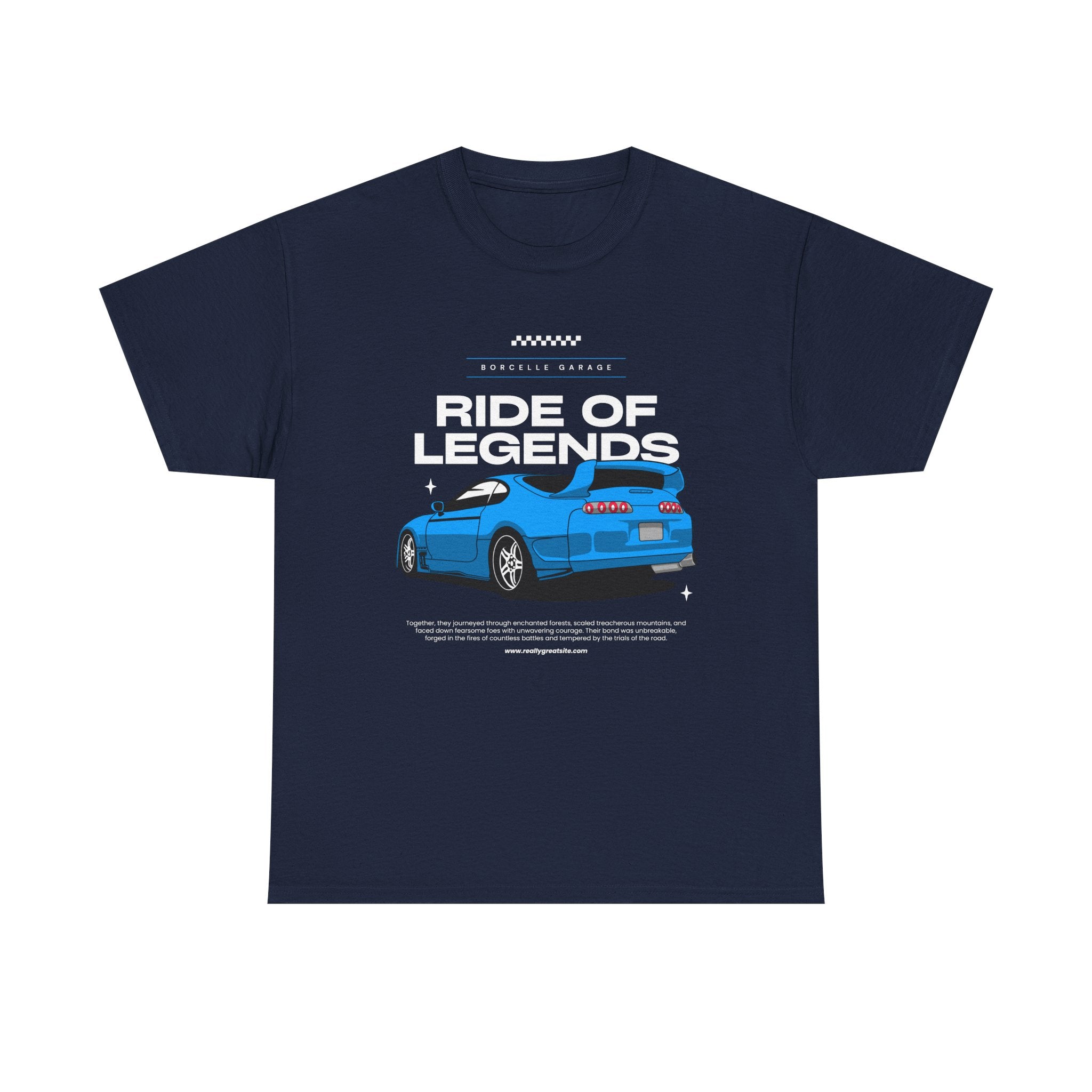 Ride of Legends Cotton Tee for Car Enthusiasts, Unisex T-Shirt, Vintage Car Fan Apparel