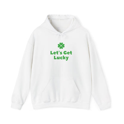 Lucky Charm Hoodie, St Patrick's Day Gift, Unisex Sweatshirt, Cozy Casual Wear, Green Clover Apparel, Let's Get Lucky Sweatshirt