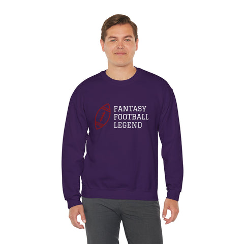 Fantasy Football Legend Crewneck Sweatshirt - Perfect Gift for Sports Fans, Cozy Wear for Game Days, Autumn Essentials, Unisex Sweatshirt