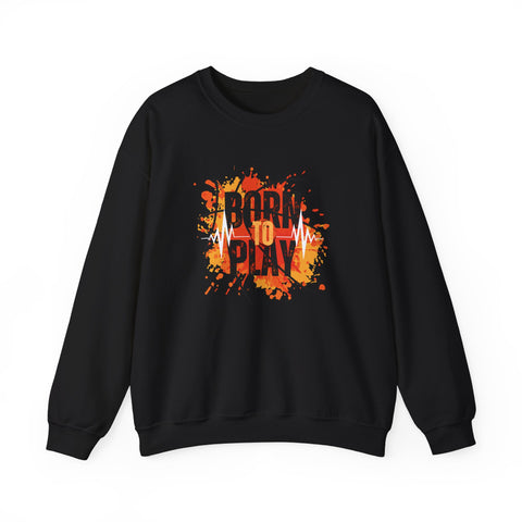 Motivational Crewneck Sweatshirt - Born to Plan, Cozy Sports Sweatshirt, Unisex Gift, Creative Apparel, Casual Wear, Fall Fashion