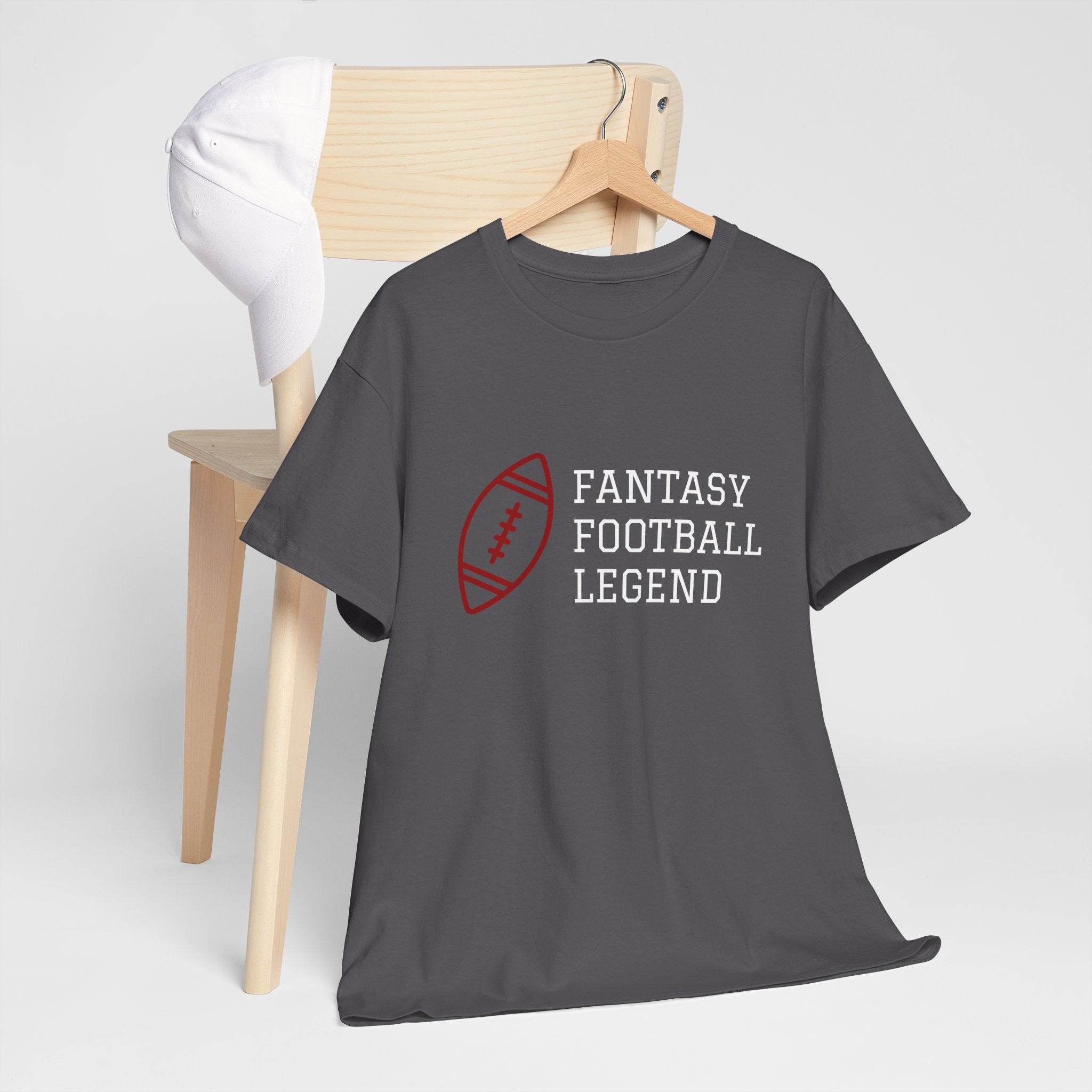 Fantasy Football Legend Unisex Heavy Cotton Tee, Gift for Football Fans, Sportswear, Casual Tee, Football Season Apparel