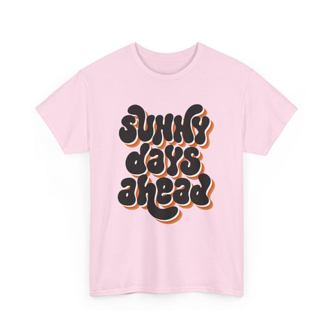 Retro Sunny Days Ahead Tee, Unisex Graphic Shirt for Summer Fun & Festivals, Casual Wear, Eco-Friendly Gift Shirt, Vintage Style T-Shirt