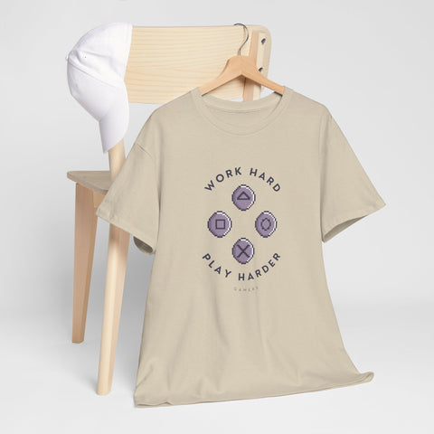 Work Hard Play Hard Unisex Heavy Cotton Tee