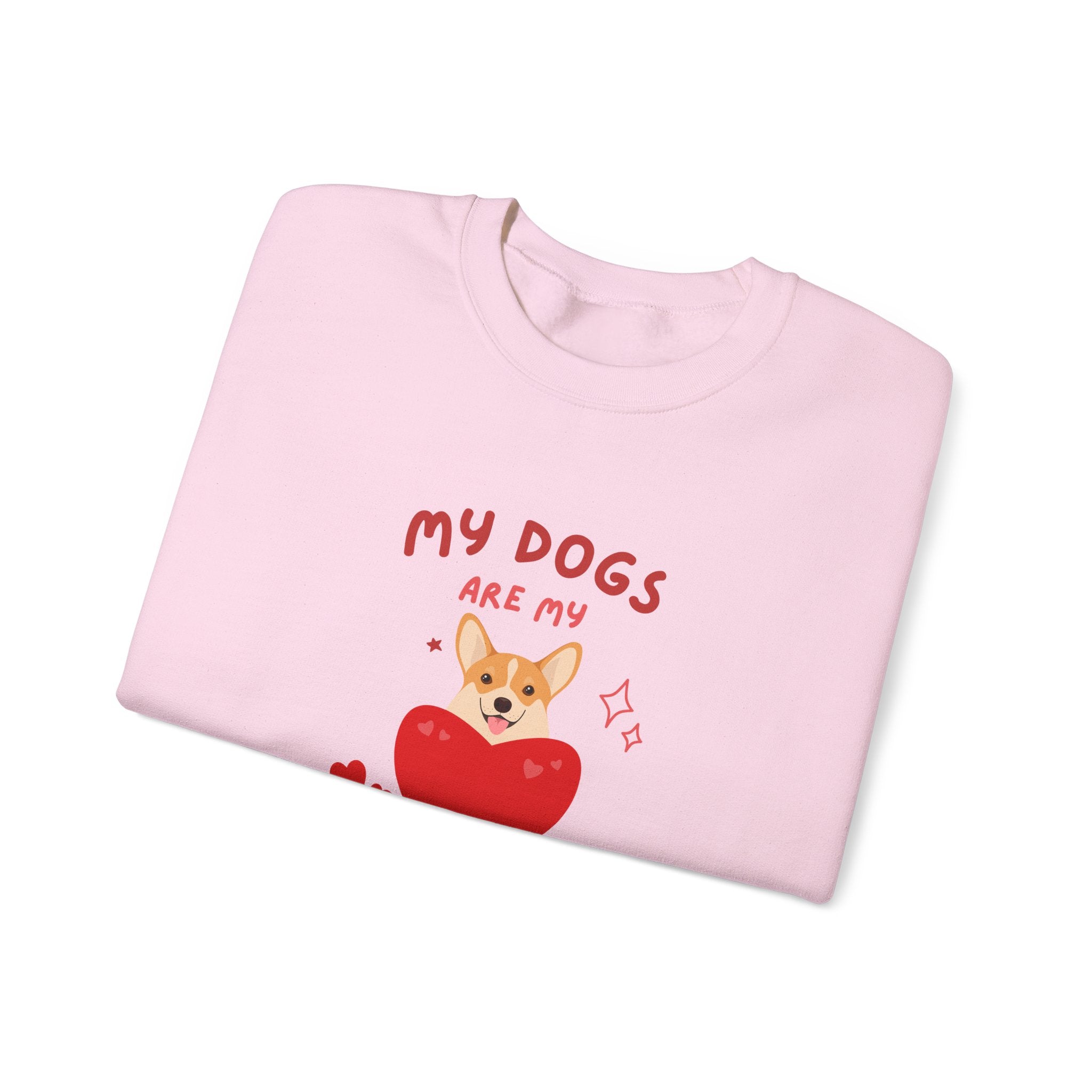 My Dogs Are My Valentine Sweatshirt, Cute Dog Lover Gift, Unisex Crewneck, Warm Valentine's Apparel, Cozy Pet Lover Clothing, Dog Lover