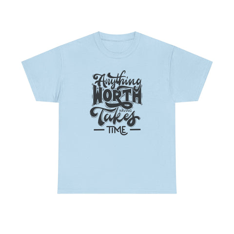 Timeless Wisdom Unisex Heavy Cotton Tee, Inspirational Quote Shirt, Motivational Graphic Tee, Slow Progress T-Shirt, Positive Vibes Clothing