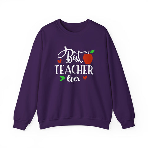 Best Teacher Ever Sweatshirt, Cute Teacher Gift, Unisex Crewneck, School Appreciation, Teacher Appreciation Week, Holiday Gift