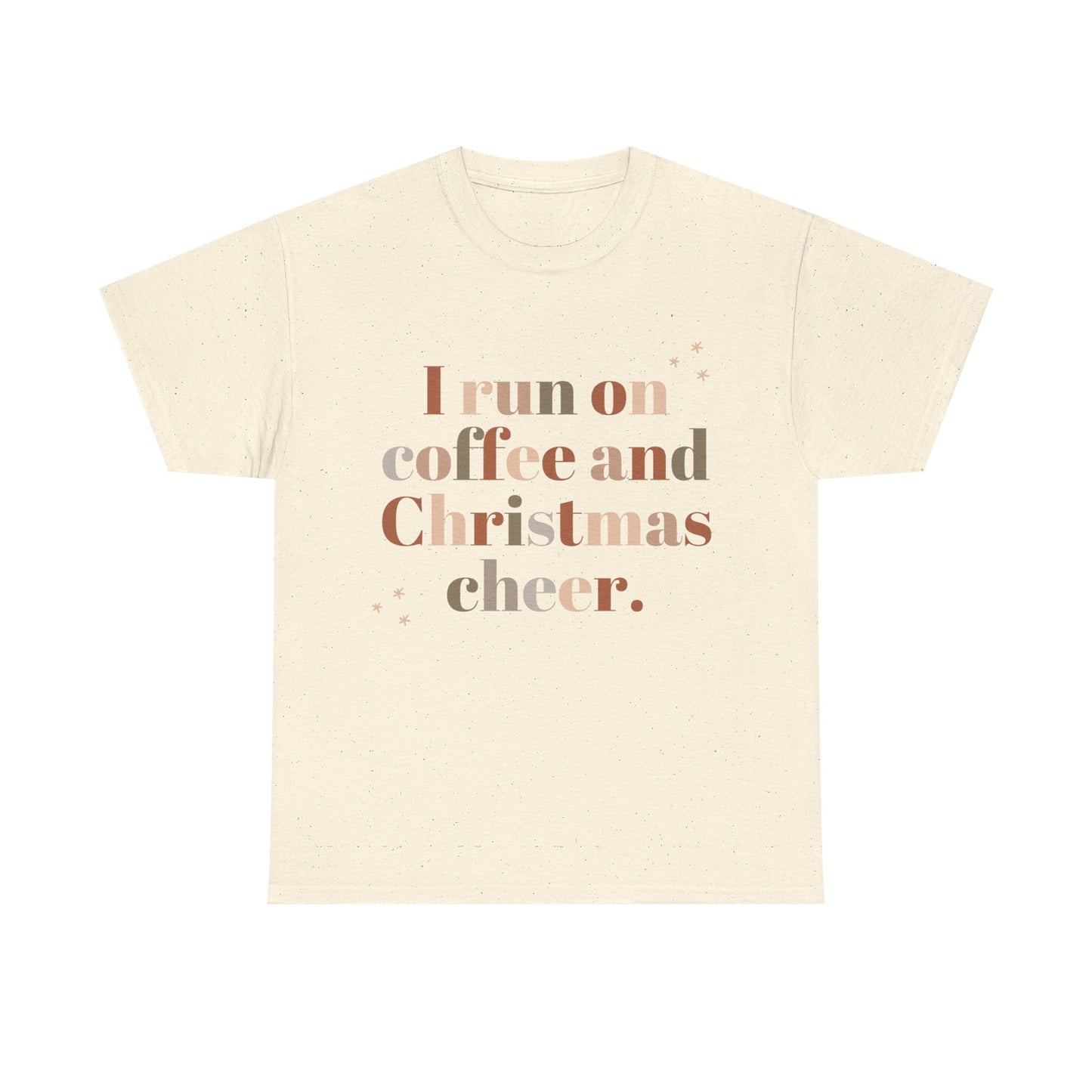 Coffee and Christmas Cheer Tee, Festive Unisex T-Shirt, Holiday Apparel, Comfy Christmas Gift, Funny Gift for Coffee Lovers