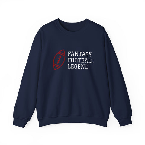 Fantasy Football Legend Crewneck Sweatshirt - Perfect Gift for Sports Fans, Cozy Wear for Game Days, Autumn Essentials, Unisex Sweatshirt