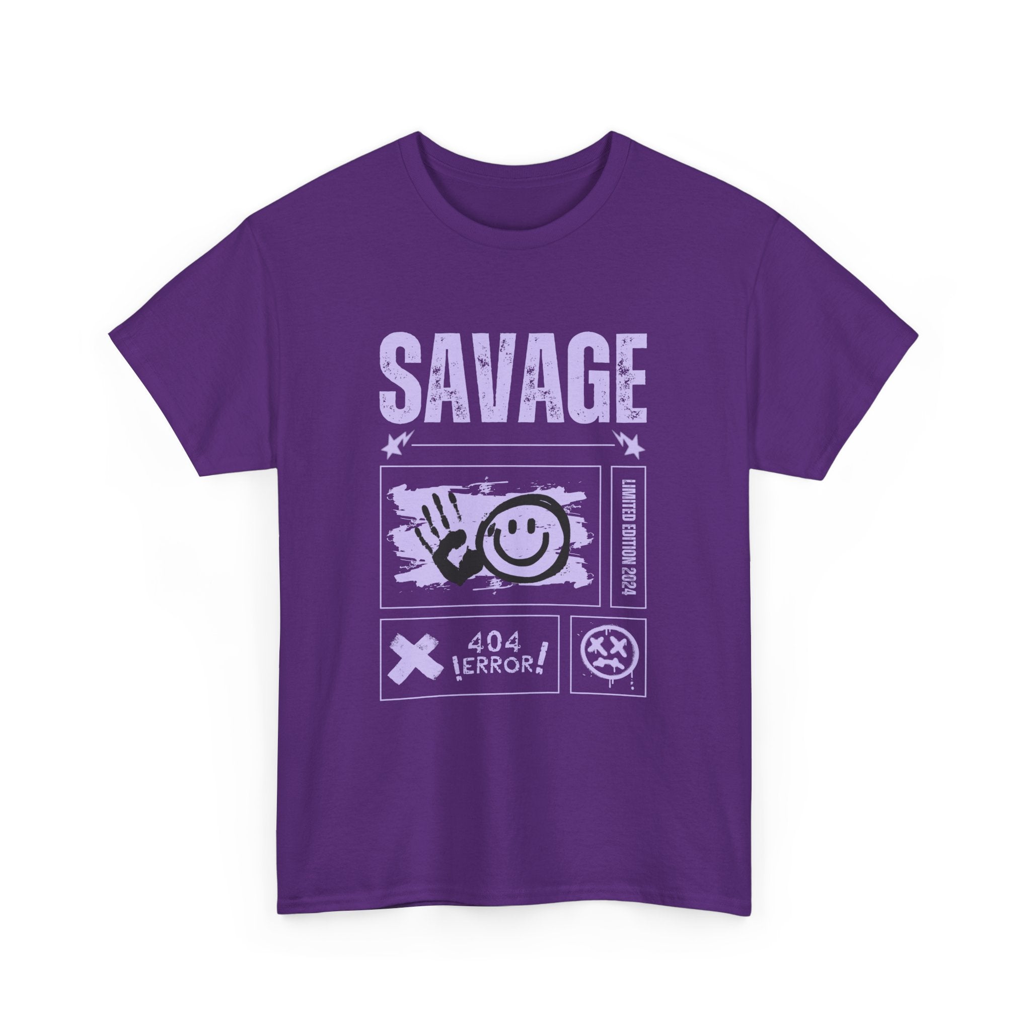 Savage Smile Tee - Casual Streetwear Unisex Heavy Cotton T-shirt