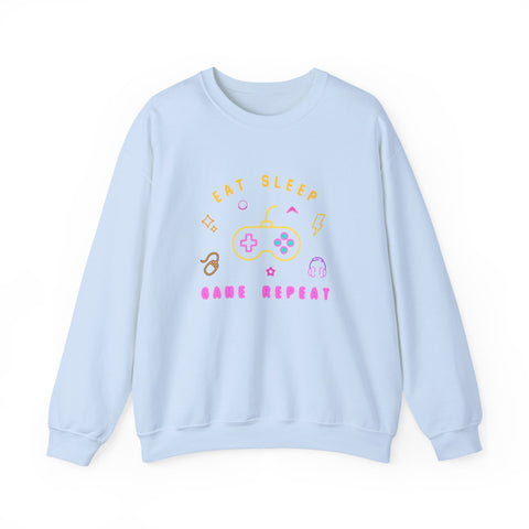 Gamer Crewneck Sweatshirt, Unisex Sweatshirt, Gaming Apparel, Casual Wear, Gifts for Gamers, Game Night Fashion