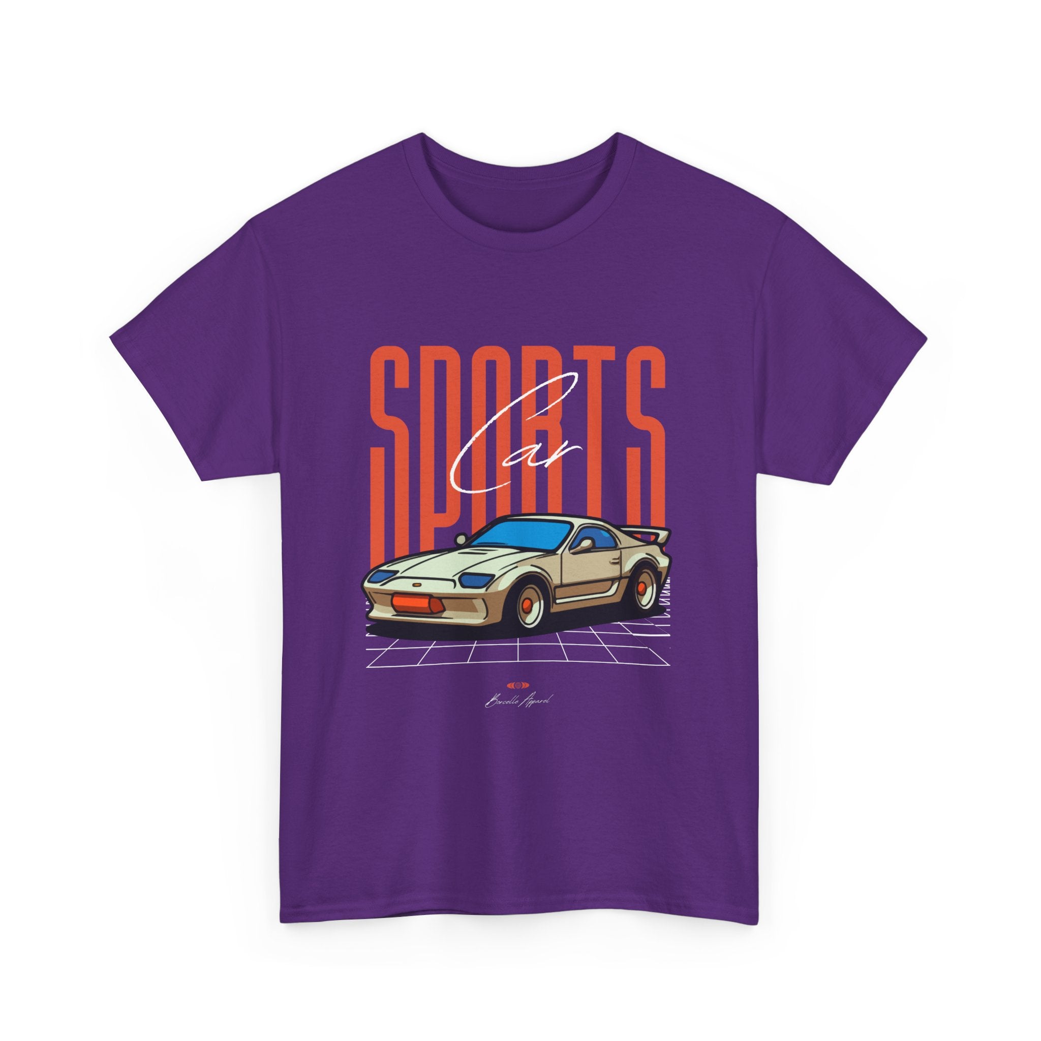 Sports Car, Unisex Heavy Cotton Shirt, Casual Streetwear, & Comfort