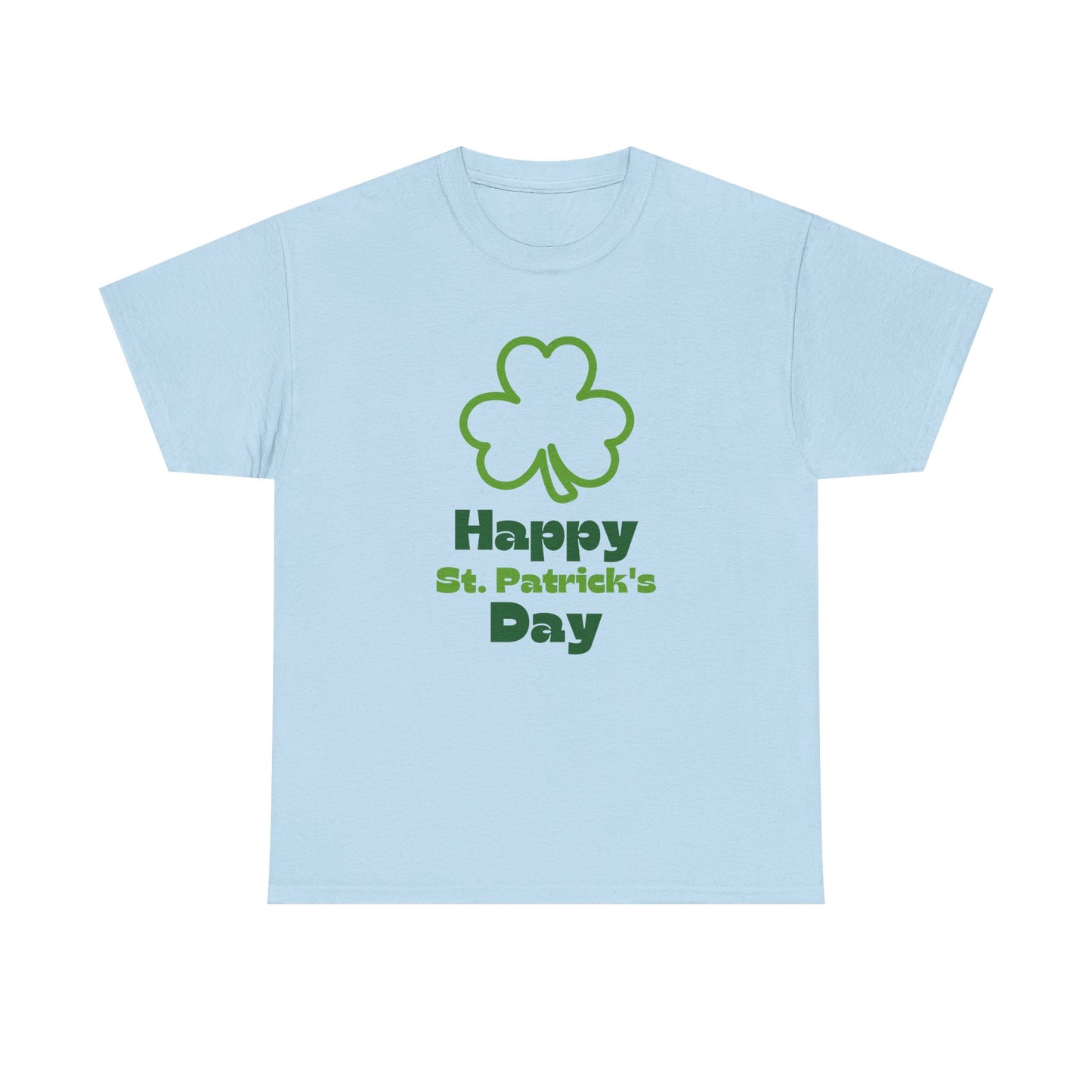 St Patrick's Day Unisex Tee, Green Clover Design, Fun Party Outfit, Gift Idea. Casual Wear Shirt