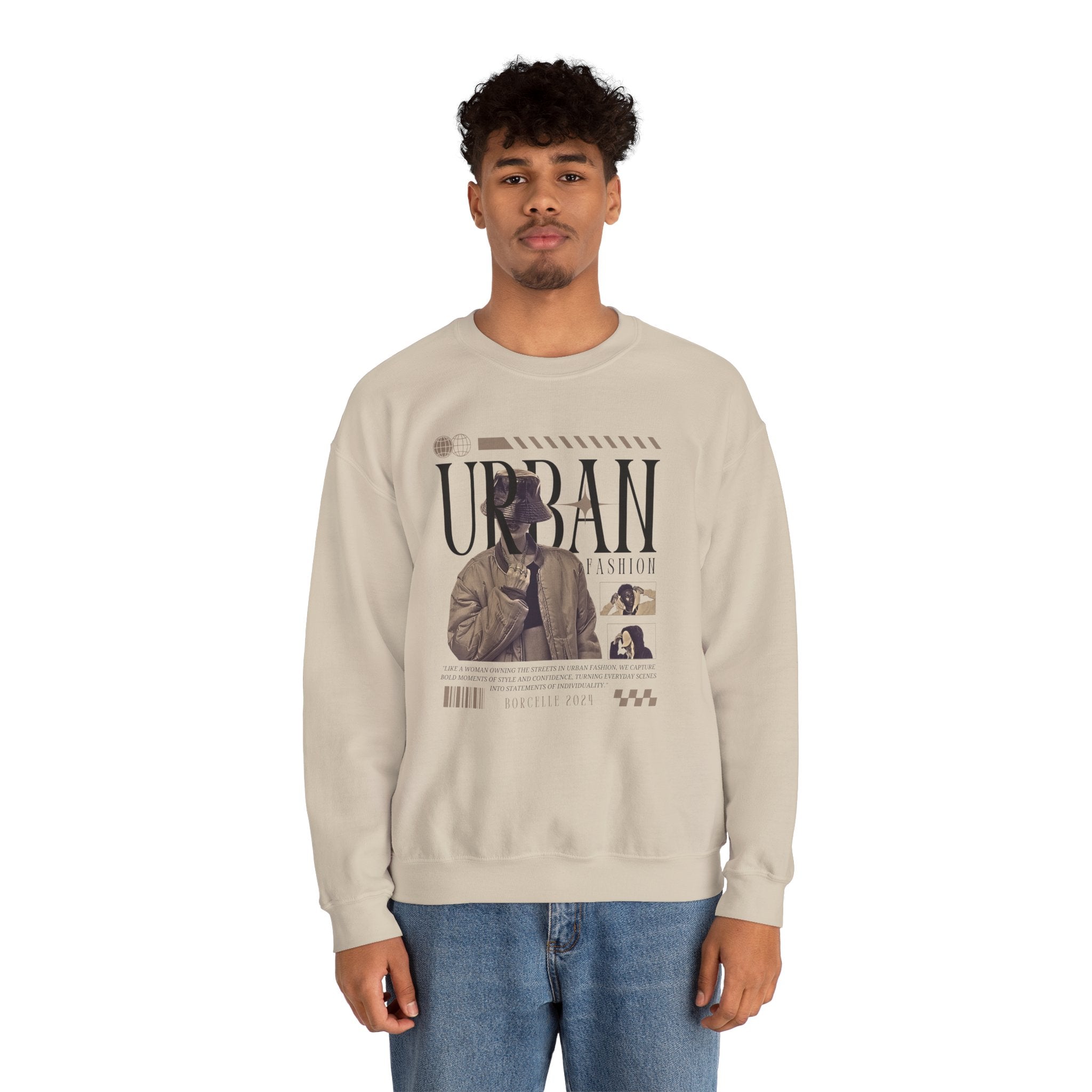Crewneck Sweatshirt, Cozy Unisex Pullover, Streetwear Style