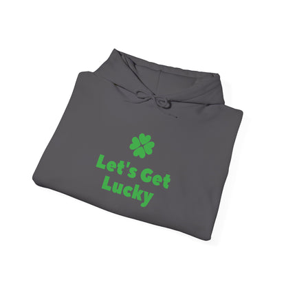 Lucky Charm Hoodie, St Patrick's Day Gift, Unisex Sweatshirt, Cozy Casual Wear, Green Clover Apparel, Let's Get Lucky Sweatshirt