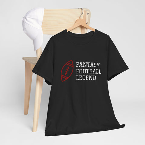Fantasy Football Legend Unisex Heavy Cotton Tee, Gift for Football Fans, Sportswear, Casual Tee, Football Season Apparel
