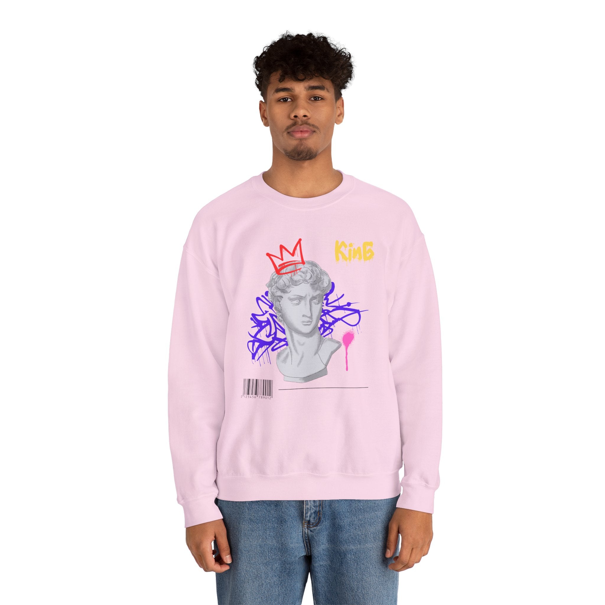 Modern Artistic Sweatshirt, Unisex Pullover, Trendy Graphic Sweater, Streetwear Fashion