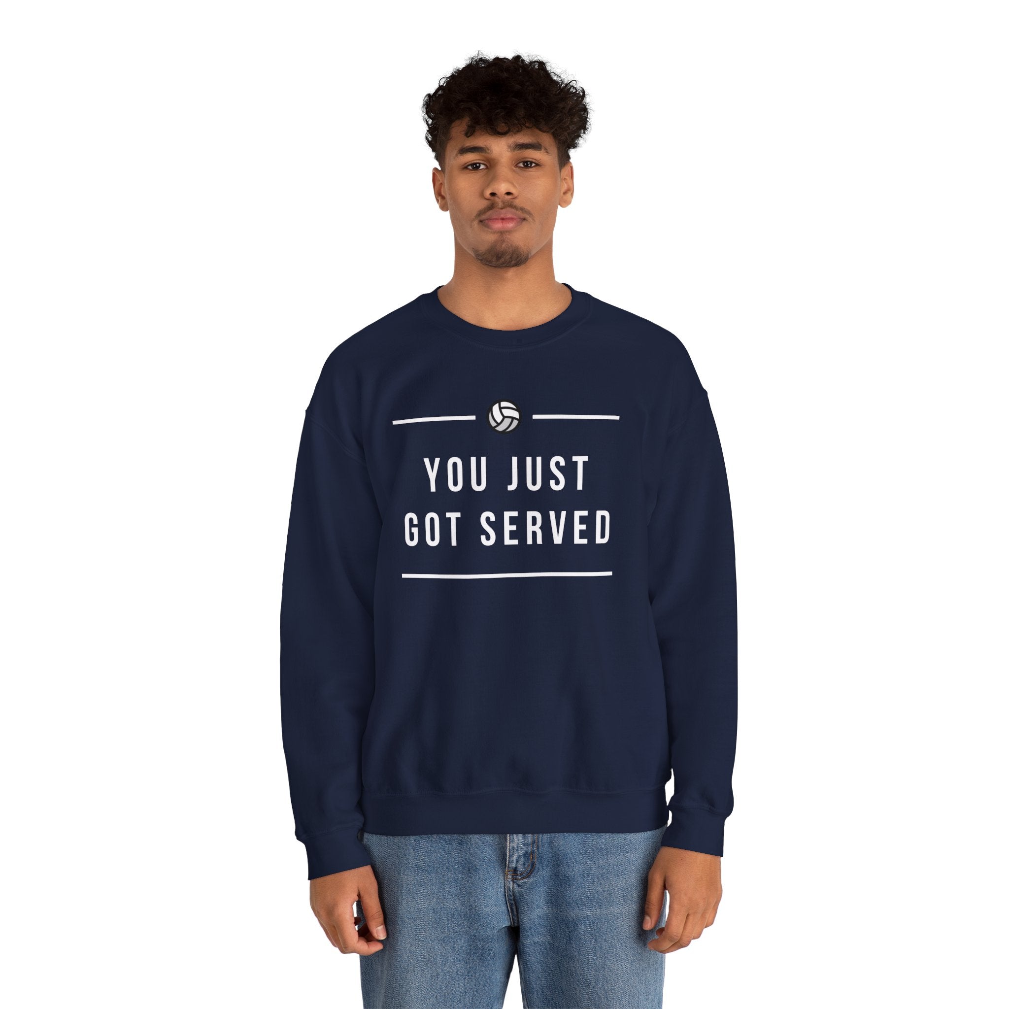 Volleyball Crewneck Sweatshirt - Perfect for Athletes, Sports Fans, Casual Wear, Game Day Apparel