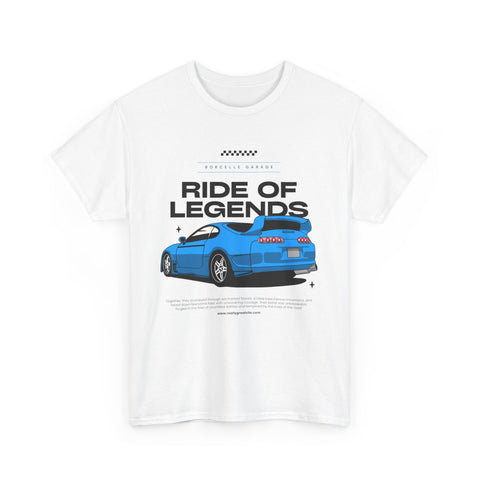 Ride of Legends Cotton Tee for Car Enthusiasts, Unisex T-Shirt, Vintage Car Fan Apparel