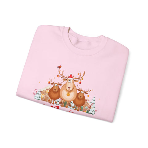 Cozy Christmas Reindeer Sweatshirt | Graphic Canvas Holiday Crewneck - Gift for Him & Her