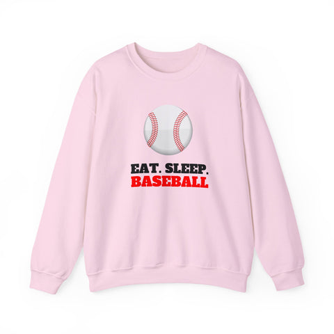 Baseball Sweatshirt - Eat Sleep Baseball, Unisex Crewneck, Gift for Baseball Fans, Sports Apparel, Cozy Sweatshirt