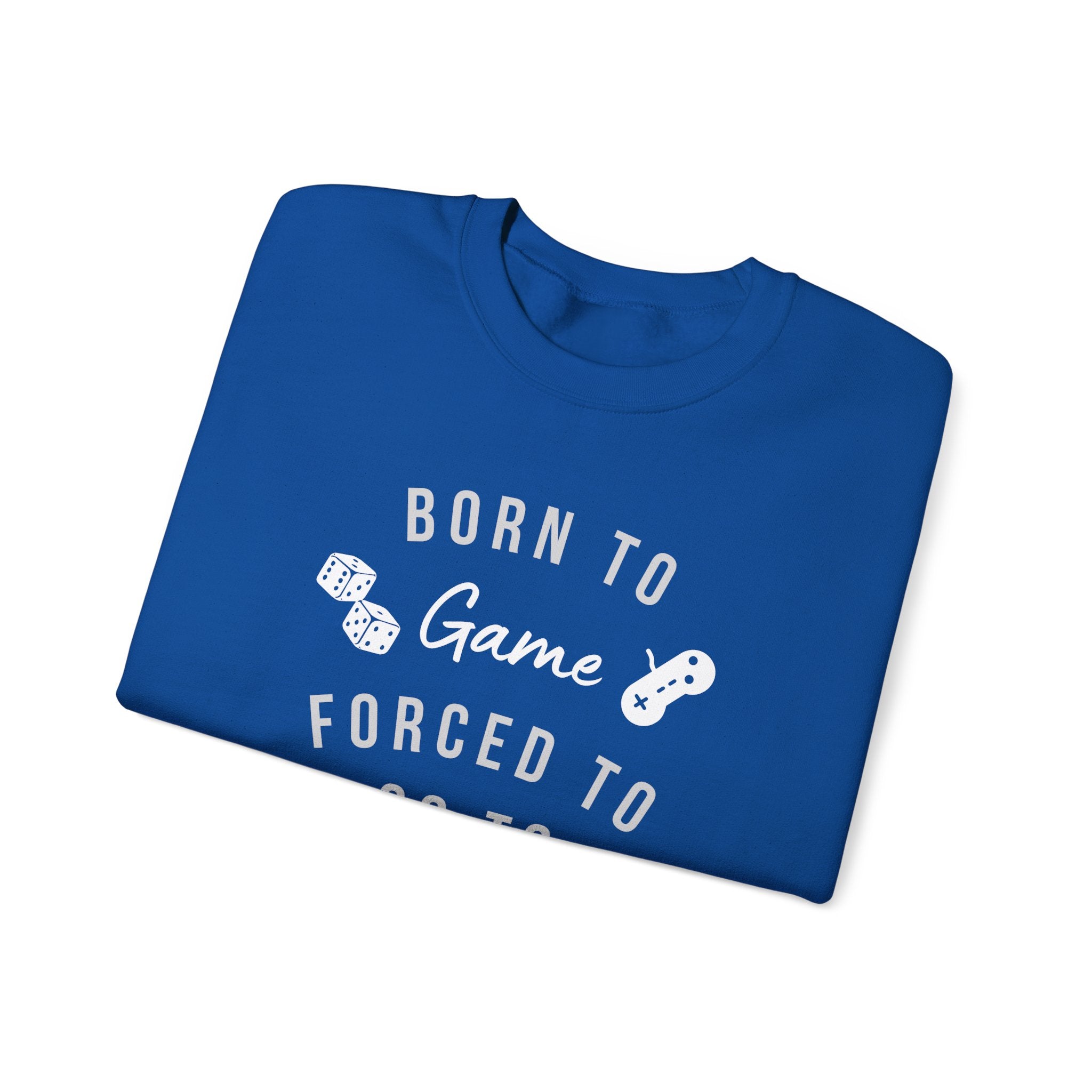 Born to Game Crewneck Sweatshirt | Gaming Apparel, School Sweatshirt, Unisex Fashion, Cozy Casual Wear