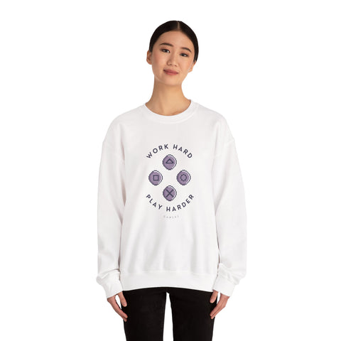 Play Harder Crewneck Sweatshirt  Casual Fashion