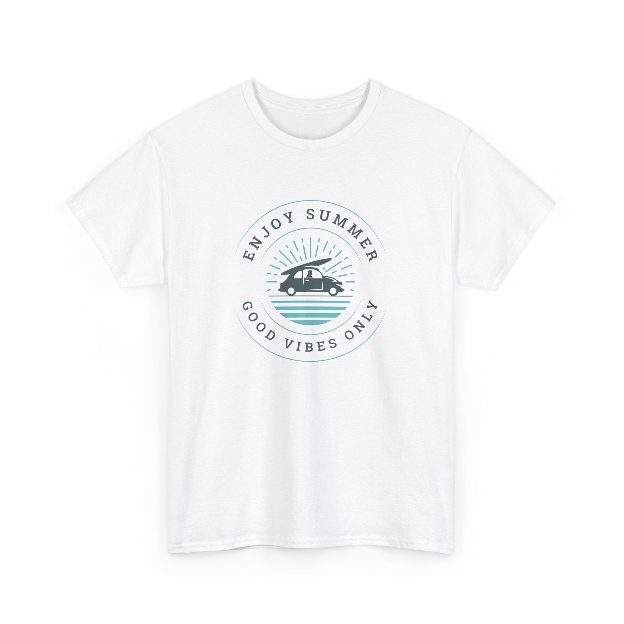 Enjoy Summer Good Vibes Only Tee, Unisex Summer Shirt, Beachwear, Vacation T-Shirt, Gift for Him/Her, Relaxed Style Top