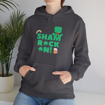 Shamrock On! Unisex Heavy Blend Hoodie - Festive St Patrick's Day Apparel