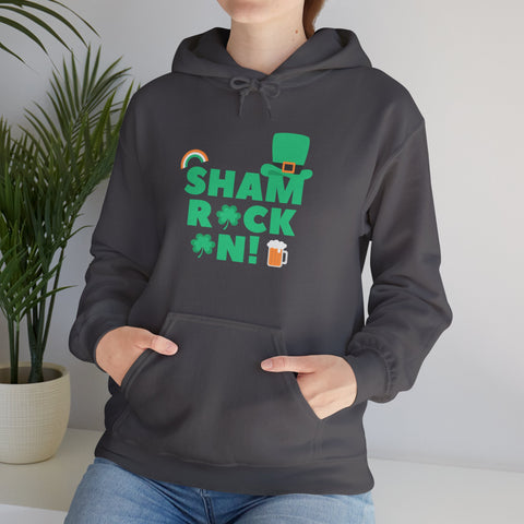 Shamrock Celebrations Hoodie, Unisex St. Patrick's Day Sweatshirt, Cozy Green Clover Apparel, Perfect Gift for Leprechaun Lovers, Spring