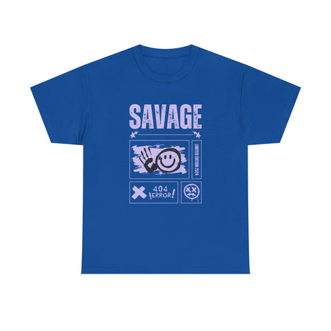Savage Smile Tee - Casual Streetwear Unisex Heavy Cotton T-shirt
