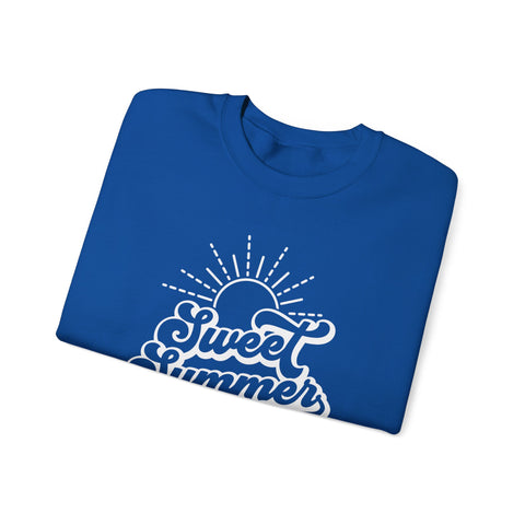 Summer Vibes Crewneck Sweatshirt, Cozy Unisex Pullover, Perfect for Beach Days, Gift for Summer Lovers, Matching Family Outfit