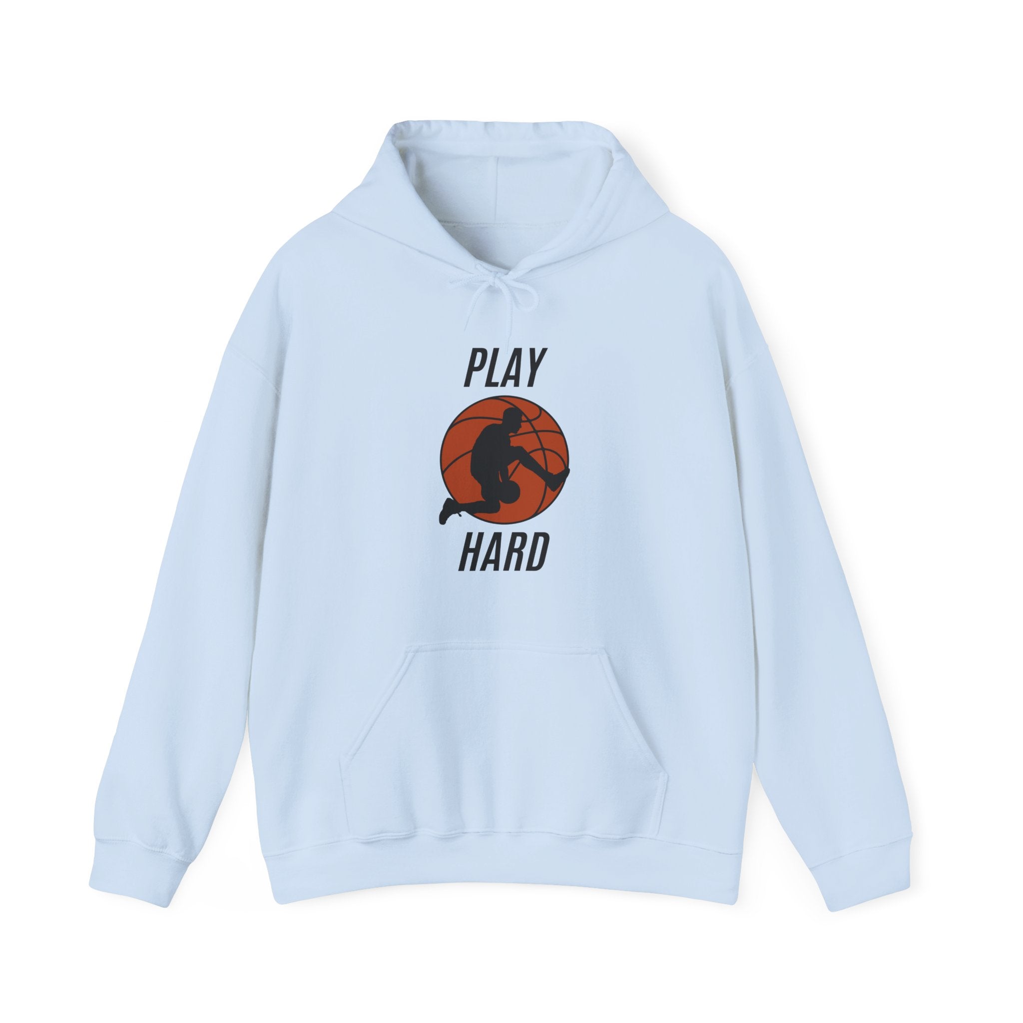 Play Hard Basketball Hoodie | Unisex Heavy Blend Sweatshirt, Sports Gift, Activewear, Gym Hoodie, Casual Wear