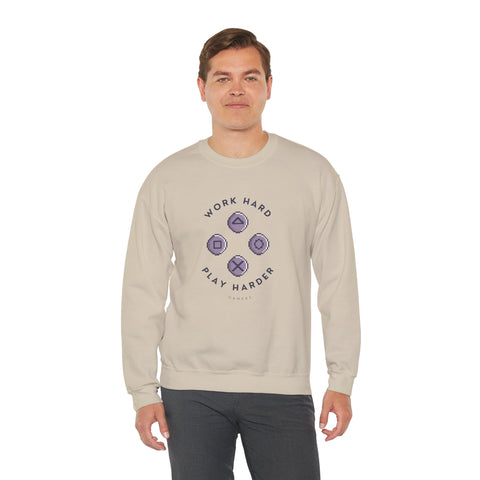 Play Harder Crewneck Sweatshirt  Casual Fashion
