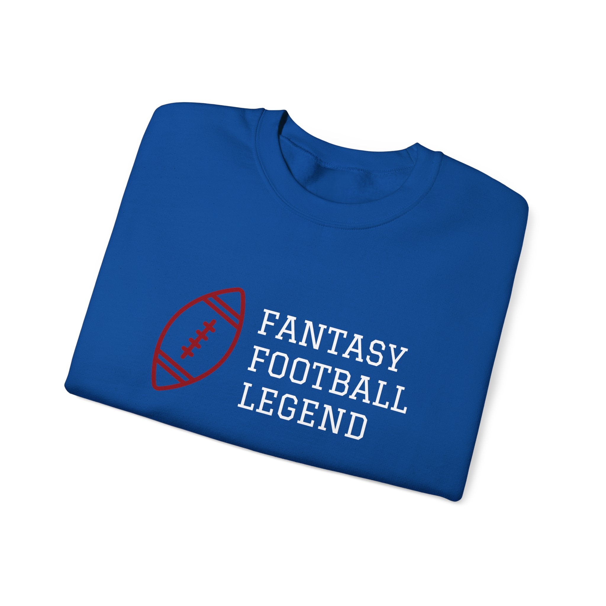 Fantasy Football Legend Crewneck Sweatshirt - Perfect Gift for Sports Fans, Cozy Wear for Game Days, Autumn Essentials, Unisex Sweatshirt
