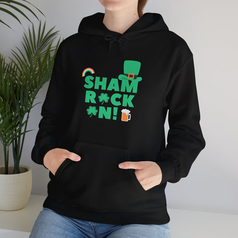 Shamrock Celebrations Hoodie, Unisex St. Patrick's Day Sweatshirt, Cozy Green Clover Apparel, Perfect Gift for Leprechaun Lovers, Spring