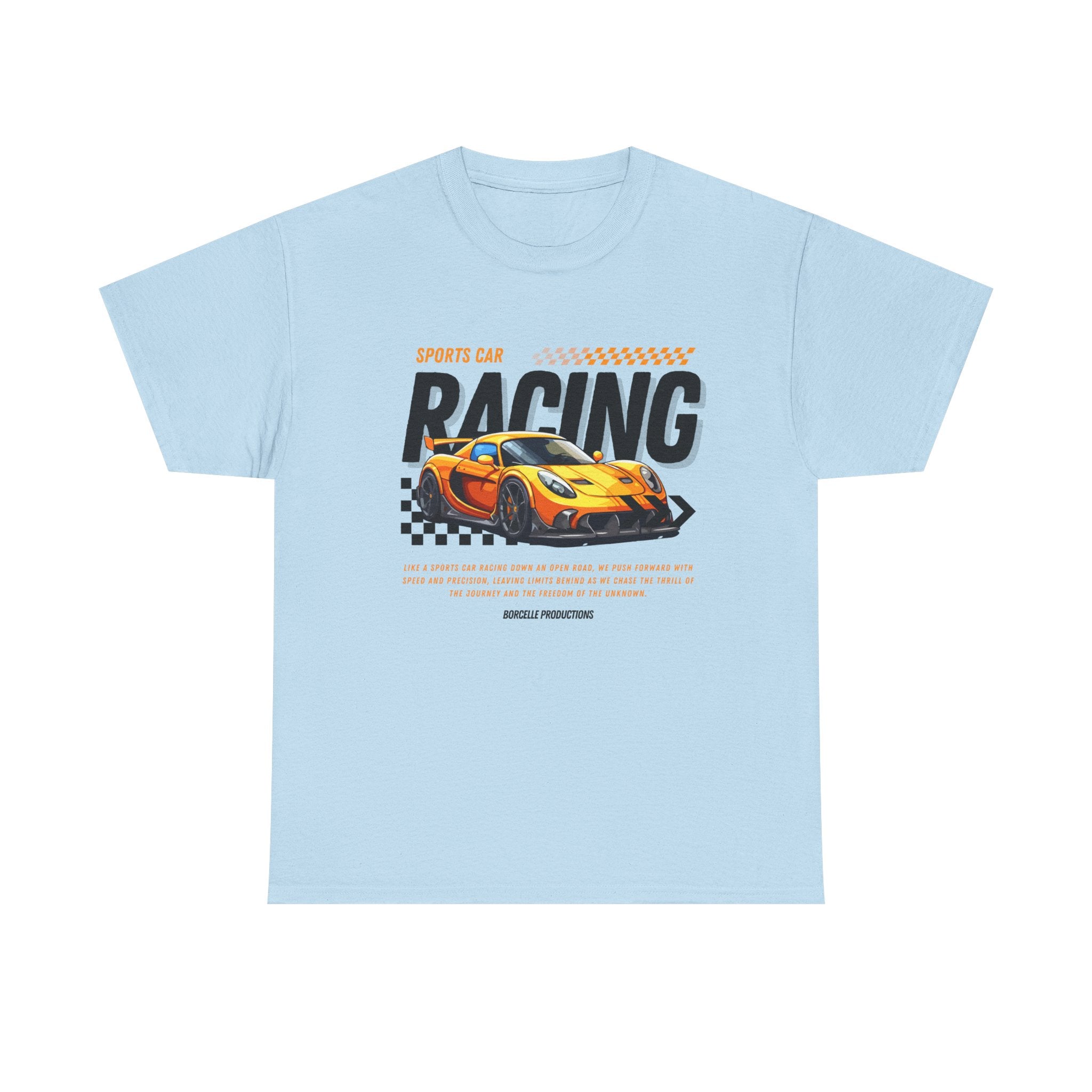 Racing Graphic Tee - Unisex Heavy Cotton Shirt, Car Enthusiast Apparel, Casual Wear, Racing Event Outfit