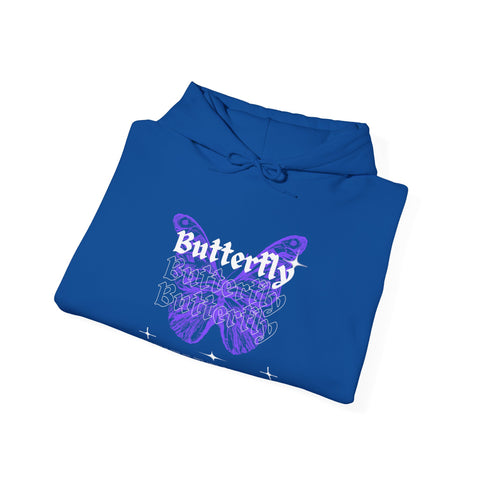 Butterfly Unisex Hoodie, Cozy Streetwear Sweatshirt for Nature Lovers, Spring Fashion, Casual Wear