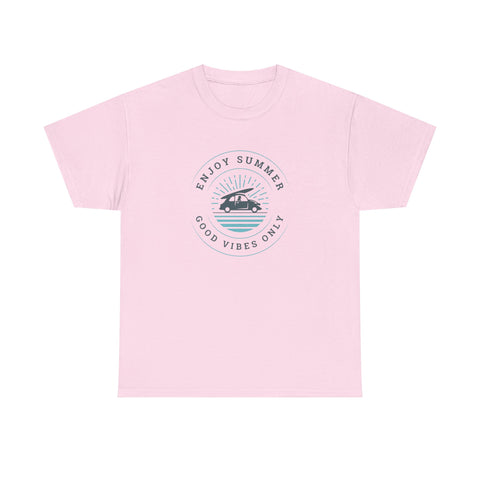 Enjoy Summer Good Vibes Only Tee, Unisex Summer Shirt, Beachwear, Vacation T-Shirt, Gift for Him/Her, Relaxed Style Top