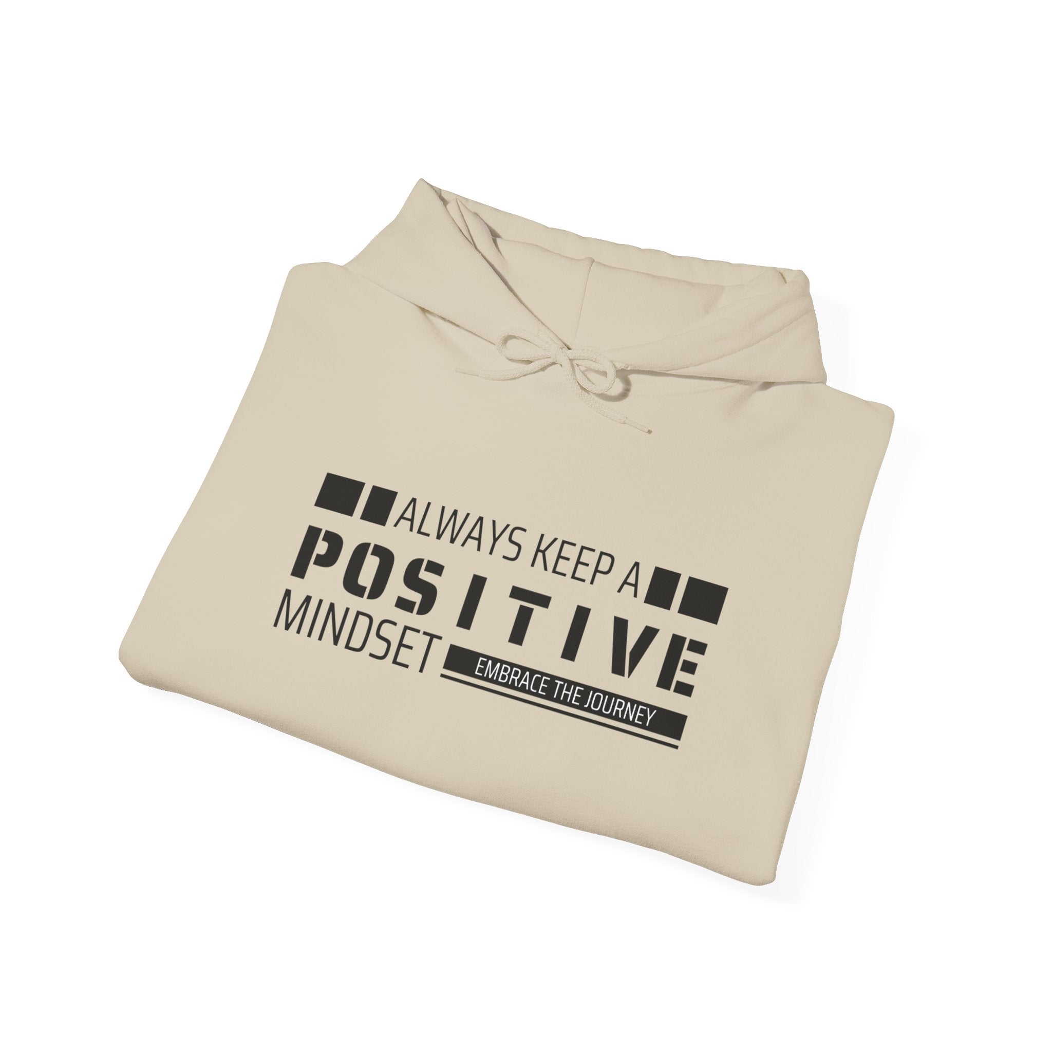 Positive Mindset Unisex Hooded Sweatshirt, Motivational Hoodie, Gift for Friends, Casual Wear, Inspirational Apparel, Cozy Outfit