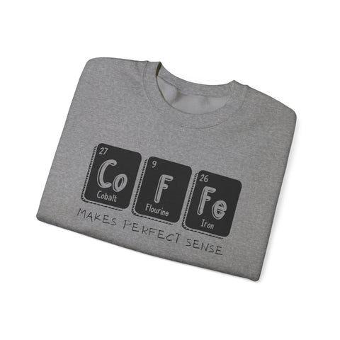 Coffee Elements Crewneck Sweatshirt - Cozy Coffee Lover Gift, Science Pullover, Unisex Casual Apparel, Coffee Gift idea, Coffee Theme