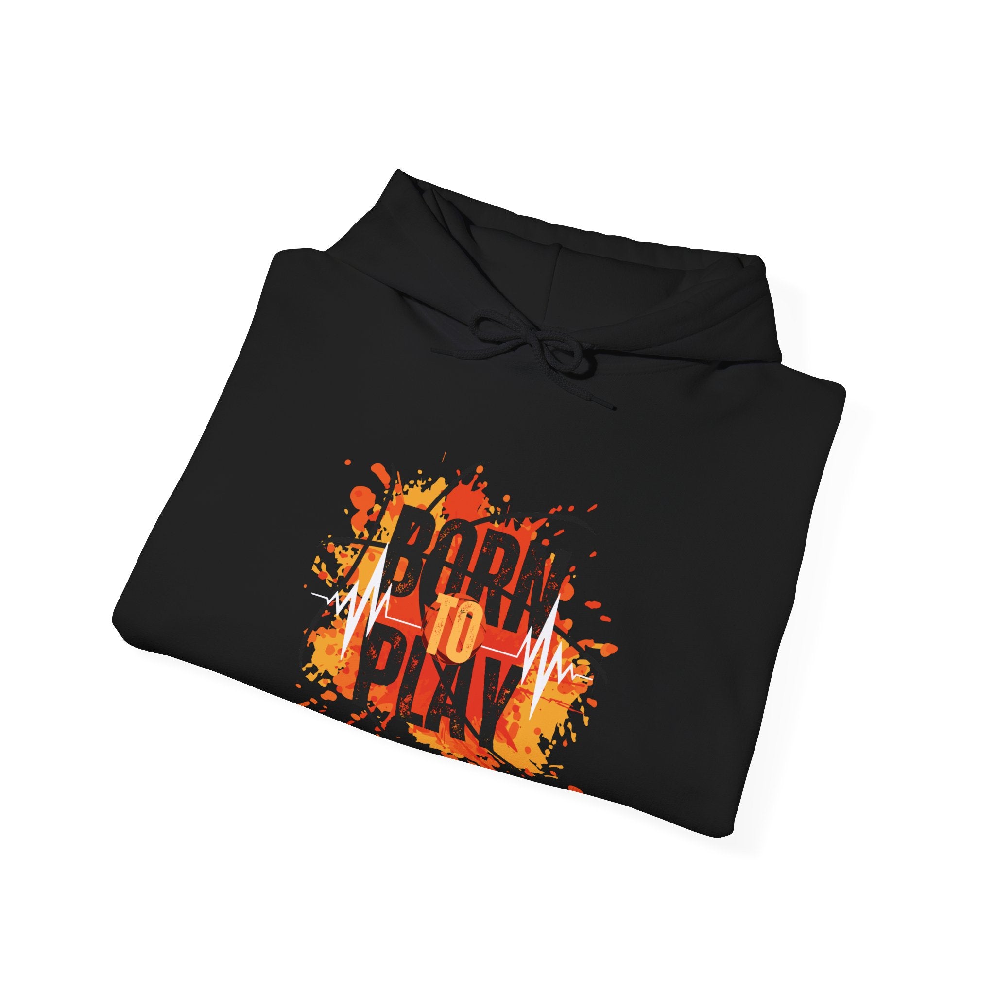 Born to Play Hoodie, Casual Streetwear Sweatshirt, Unisex Sports Hoodie, Cozy Lounge Wear, Unique Basketball Graphic Hoodie