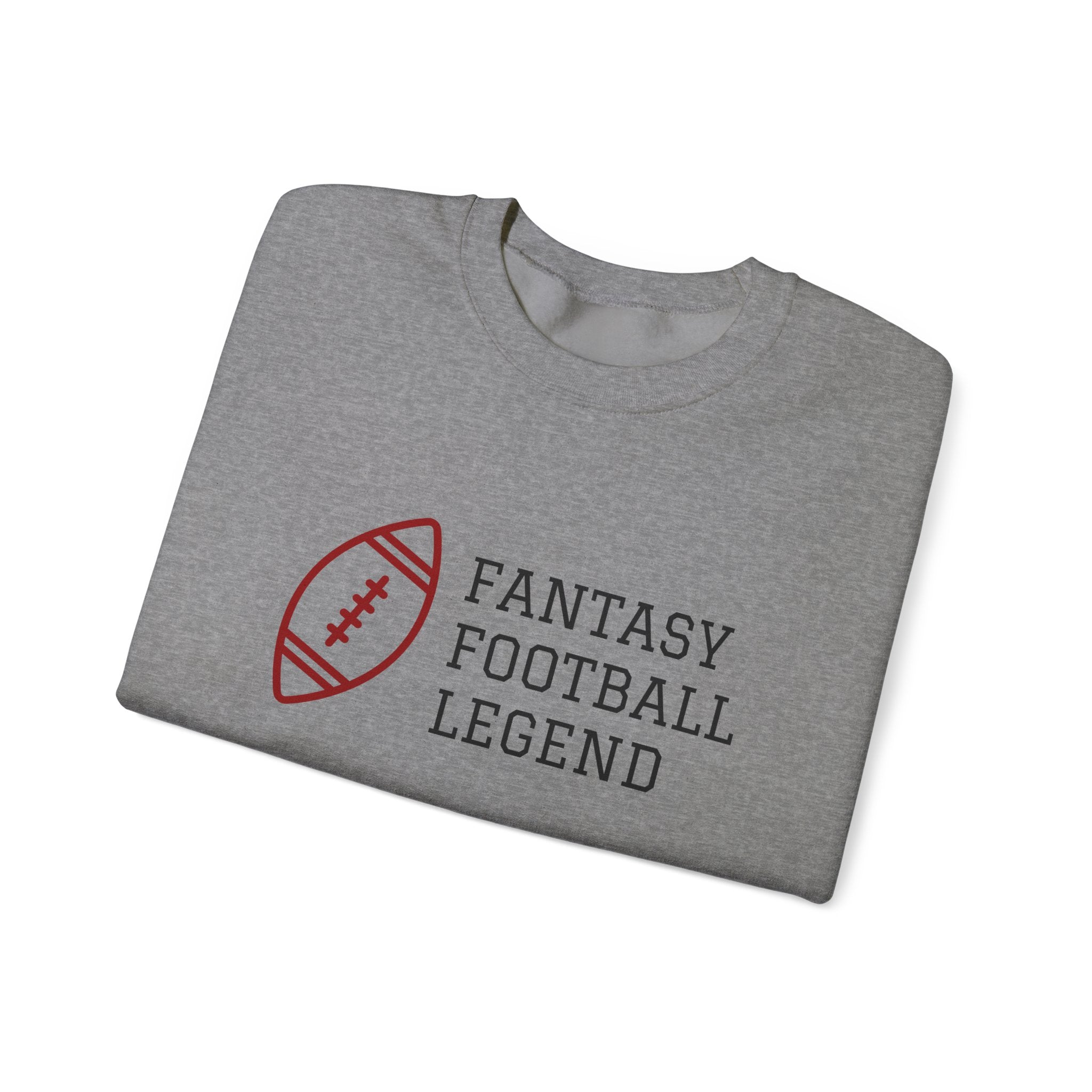 Fantasy Football Legend Crewneck Sweatshirt - Perfect Gift for Sports Fans, Cozy Wear for Game Days, Autumn Essentials, Unisex Sweatshirt